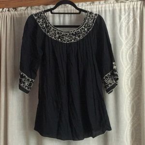 Lucky brand black blouse